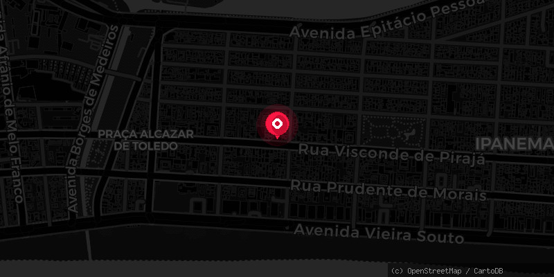 Mapa Ipanema, Rio de Janeiro