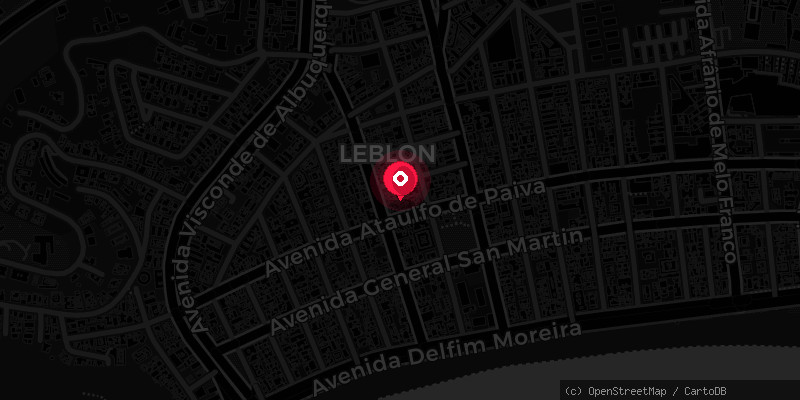 Mapa Leblon, Rio de Janeiro